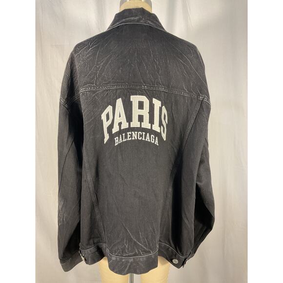 Balenciaga Paris Denim Jacket - Size M - Picture 4 of 6